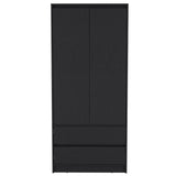 Modern Black Bedroom Set: Nightstand, Dresser, Armoire - Storage & Style!