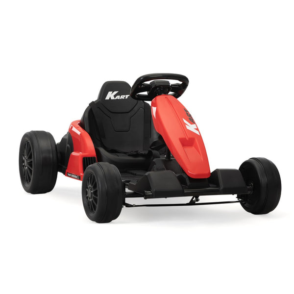 English Elm 24v Electric Kids Go Kart Dual Motor Drift Racer with Safety Gear Included W2181P152212