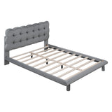 Bryant Full Size Upholstered Platform Bed with Biscuit Tufted Headboard