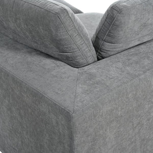English Elm U-style Modular Sectional Sofa with Removable Ottoman Plush Polyester Living Room WY000370AAE