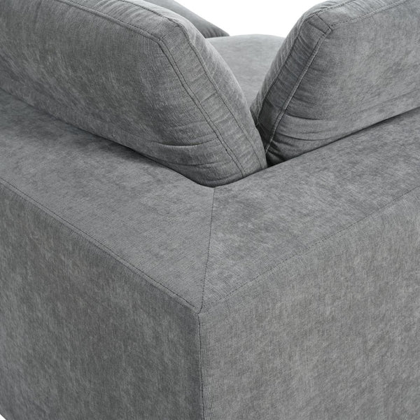 English Elm U-style Modular Sectional Sofa with Removable Ottoman Plush Polyester Living Room WY000370AAE