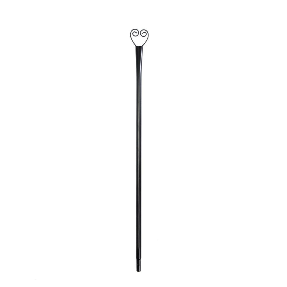 English Elm Set of 6 Solar String Light Poles 9 Ft Iron Stands with Horn Hooks for Outdoor Patios W2181P152206