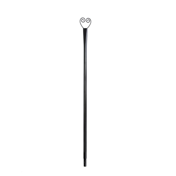 English Elm Set of 6 Solar String Light Poles 9 Ft Iron Stands with Horn Hooks for Outdoor Patios W2181P152206