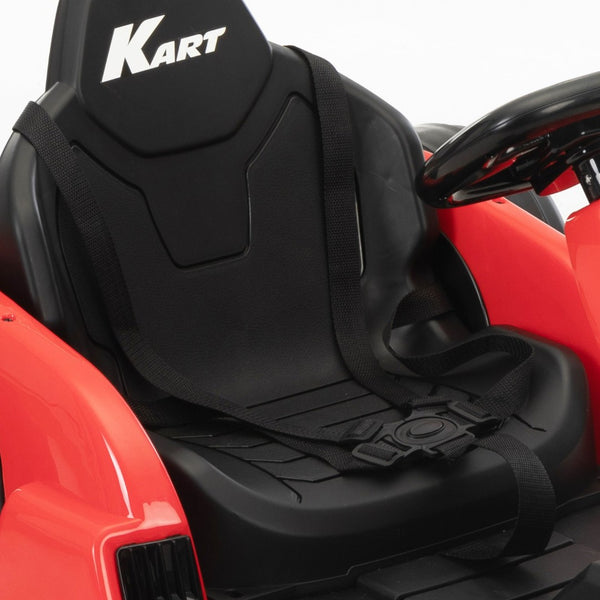 English Elm 24v Electric Kids Go Kart Dual Motor Drift Racer with Safety Gear Included W2181P152212