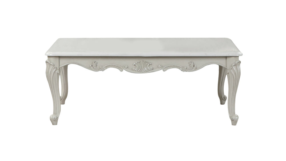 English Elm Tuscan Charm Handcrafted Wood Coffee Table In Elegant Silver-Gray For Timeless Living Room Style B009138507-GIGA