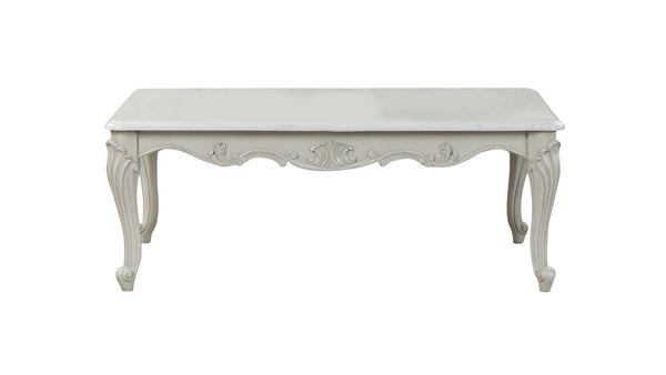 English Elm Tuscan Charm Handcrafted Wood Coffee Table In Elegant Silver-Gray For Timeless Living Room Style B009138507-GIGA