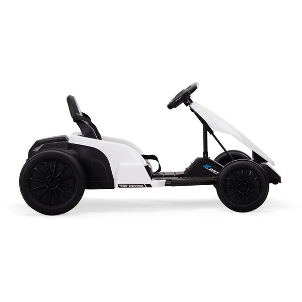 English Elm 24v Electric Kids Go Kart Dual Motor Drift Racer with Safety Gear Included W2181P152214
