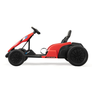 English Elm 24v Electric Kids Go Kart Dual Motor Drift Racer with Safety Gear Included W2181P152212
