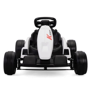 English Elm 24v Electric Kids Go Kart Dual Motor Drift Racer with Safety Gear Included W2181P152214