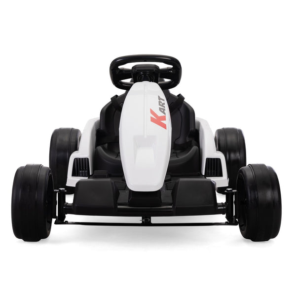 English Elm 24v Electric Kids Go Kart Dual Motor Drift Racer with Safety Gear Included W2181P152214