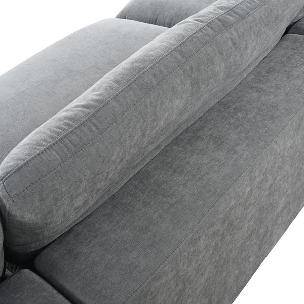 English Elm U-style Modular Sectional Sofa with Removable Ottoman Plush Polyester Living Room WY000370AAE