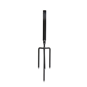 English Elm Set of 6 Solar String Light Poles 9 Ft Iron Stands with Horn Hooks for Outdoor Patios W2181P152206