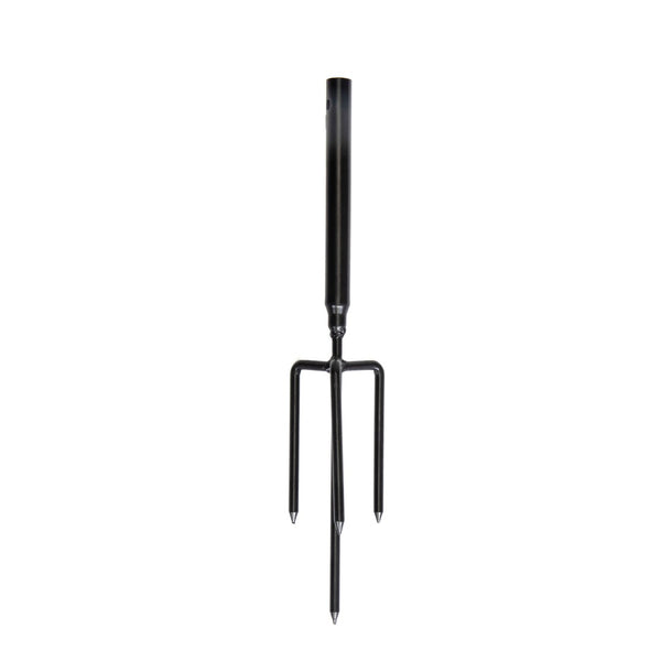English Elm Set of 6 Solar String Light Poles 9 Ft Iron Stands with Horn Hooks for Outdoor Patios W2181P152206