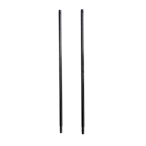 English Elm Set of 6 Solar String Light Poles 9 Ft Iron Stands with Horn Hooks for Outdoor Patios W2181P152206