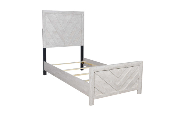 English Elm Denver Twin 5Pc Modern Bedroom Storage Set In Natural Wood - Stylish, Durable & Space-Saving Solution B009S01289