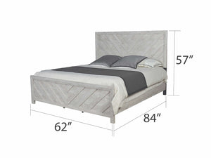 English Elm DENVER Queen 5PC Modern Storage Bedroom Set - Solid & Manufactured Wood, Sleek Contemporary Design, Ample Drawers and Mirror B009S01273
