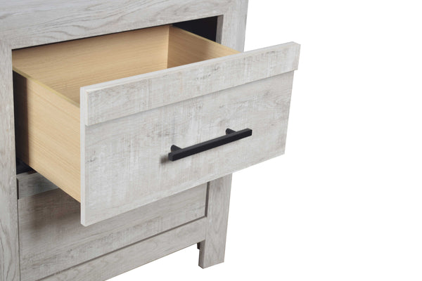 English Elm DENVER King 5PC Bedroom Set – Modern Solid & Manufactured Wood, Ample Storage, Sleek Contemporary Design B009S02007