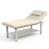 80 Inches Wide - Quality Leather Beauty Spa Furniture Massage Table Bed Iron On Round Legs Facial Bed Beauty Bed