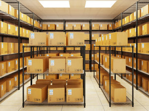 English Elm 2 Heavy Duty Wire Shelving Units 3 Tier Steel Garage Pantry Storage with Liners W1550127378