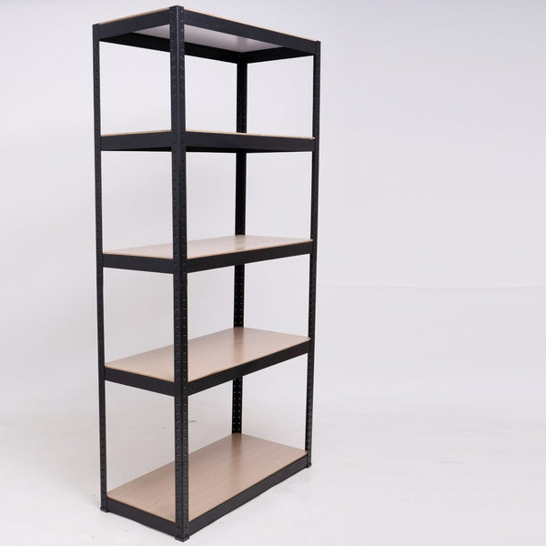 English Elm Storage Shelves Five Tier Adjustable Steel Rack for Garage Pantry or Warehouse Use W1790120828
