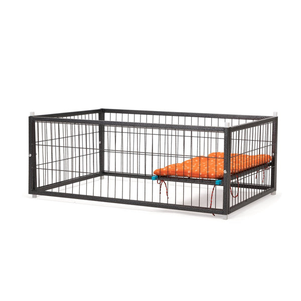 English Elm 4-story Pet Hutch Cage Iron Wire Multi-level Habitat with Ramps Lockable Wheels W2181P153020