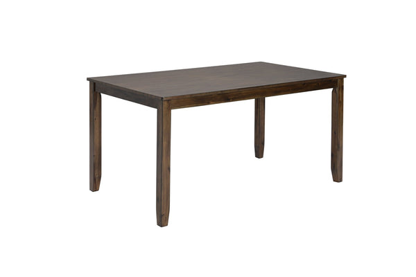 English Elm 5 Piece Mid-century Dining Set Acacia Wood Table Linen Upholstered Chairs Walnut W1998S00019