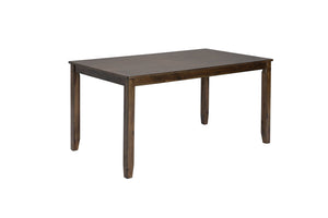 English Elm 6 Piece Walnut Dining Set - Modern Rectangular Table With Upholstered Chairs & Versatile Bench W1998S00011