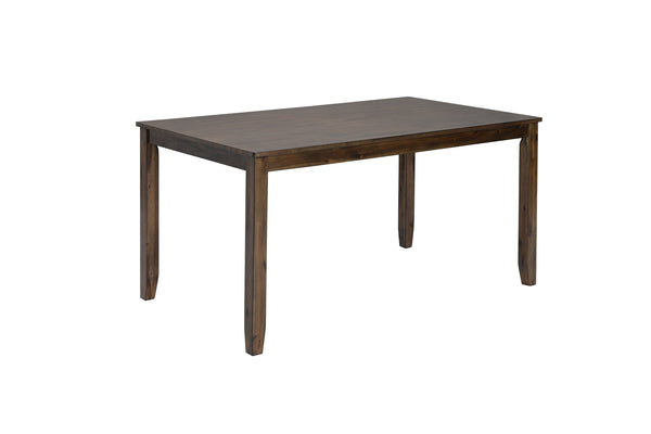 English Elm 6 Piece Walnut Dining Set - Modern Rectangular Table With Upholstered Chairs & Versatile Bench W1998S00011