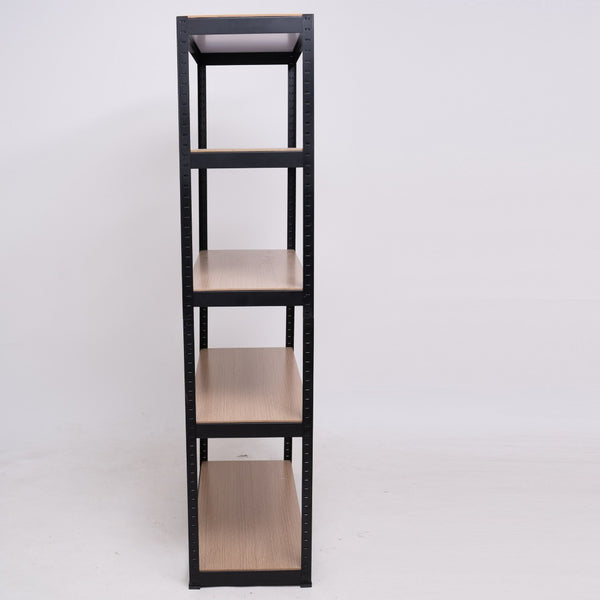English Elm Storage Shelves Five Tier Adjustable Steel Rack for Garage Pantry or Warehouse Use W1790120828
