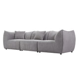 English Elm 111 Inch Sofa, Comfy Sofa Couch With Deep Seats Modern Sofa- 3 Seater Sofa, Couch For Living Room Apartment Lounge Grey