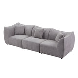 English Elm 111 Inch Sofa, Comfy Sofa Couch With Deep Seats Modern Sofa- 3 Seater Sofa, Couch For Living Room Apartment Lounge Grey