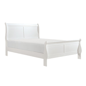 English Elm Classic Mayville Full Sleigh Bed with Louis Philippe Inspired Silhouette in Burnished Cherry Finish, Timeless Appeal White 81.25 L x 6.5 W x 3.5 H B011S00683