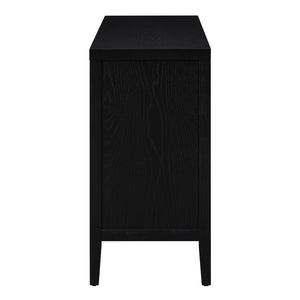 English Elm Trexm Retro Four Door Buffet Sideboard Solid Wood Distressed Finish Dining Storage WF307723AAB