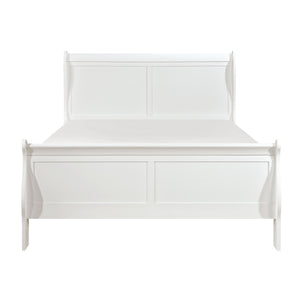 English Elm Classic Mayville Full Sleigh Bed with Louis Philippe Inspired Silhouette in Burnished Cherry Finish, Timeless Appeal White 81.25 L x 6.5 W x 3.5 H B011S00683