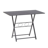 Hearth and Haven Small Foldable Desk For Small Spaces, Living Room Multifunctional Computer Table Writing Workstation For Home Office, No Assembly Required For Space-Saving W2167P153379