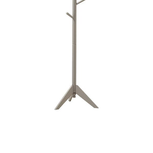 English Elm Grey 6-Hook Coat Rack with Rotating Top — Sleek Grey Rubberwood Entry Organizer, Holds 11 lbs/Hook B062P153485