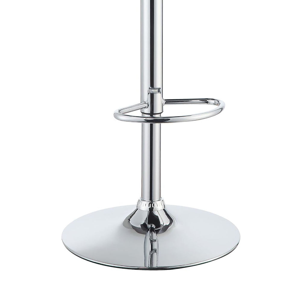 English Elm Black Adjustable Bar Stools Set Of 2 - Modern Chrome Frame, Stylish Comfort For Kitchen & Bar B062P153499