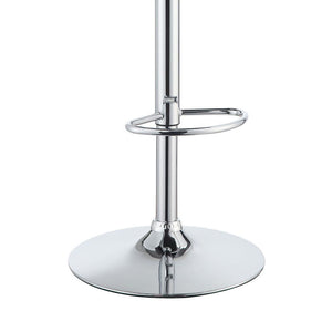 English Elm Black Adjustable Bar Stools Set Of 2 - Modern Chrome Frame, Stylish Comfort For Kitchen & Bar B062P153499