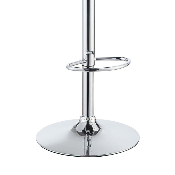 English Elm Black Adjustable Bar Stools Set Of 2 - Modern Chrome Frame, Stylish Comfort For Kitchen & Bar B062P153499