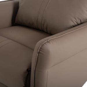 English Elm 270° Power Swivel Rocker Recliner Chair – Electric Glider With Usb Ports, Pu Leather, Ideal For Relaxation W1028S00027