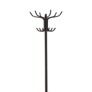 English Elm Black 12-Hook Coat Rack with Umbrella Holder, 70" Tall Metal Entryway Organizer for Coats & Scarves B062P153479