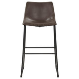 English Elm Brown and Black Armless Bar Stool (Set Of 2)