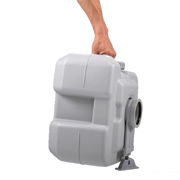 English Elm 5 Gallon Portable Toilet with Sealed Valve Hdpe Build for Camping Travel Outdoor W2181P153991