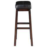 English Elm Black and Cappuccino Upholestered Bar Stool (Set Of 2)