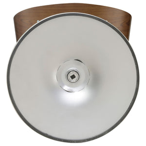 English Elm Ecru Adjustable Bar Stool - Mid-Century Design With Chrome Accents & Walnut Details For Comfort B062P153493