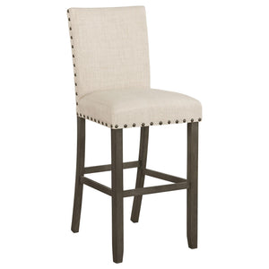 English Elm Beige Bar Stool With Nailhead Trim (Set Of 2)