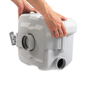 English Elm 5 Gallon Portable Toilet with Sealed Valve Hdpe Build for Camping Travel Outdoor W2181P153991