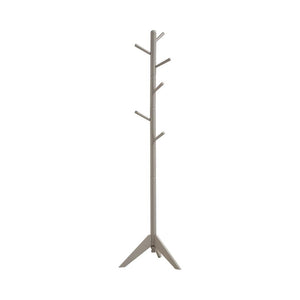 English Elm Grey 6-Hook Coat Rack with Rotating Top — Sleek Grey Rubberwood Entry Organizer, Holds 11 lbs/Hook B062P153485