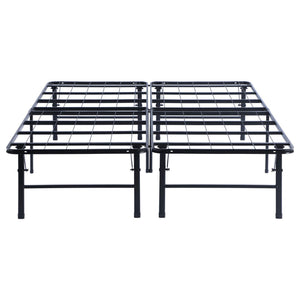 English Elm Black Full Platform Bed with Heavy-Gauge Steel, 16" Height, 750 lb Lift Capacity & Under-Bed Storage B062P153531