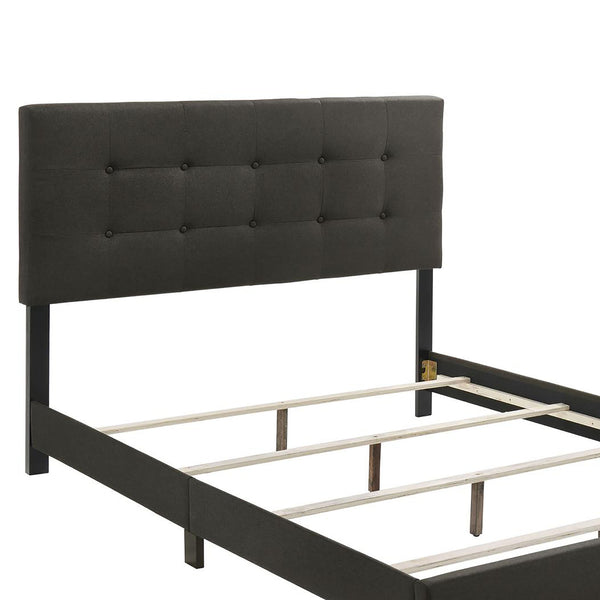 English Elm Charcoal Tufted Full Panel Bed – Modern Elegance With Luxurious Upholstery For Any Bedroom Style B062P153534